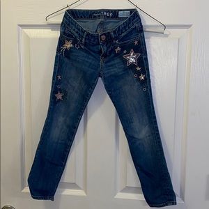 GAPkids embroidered jeans sz 6